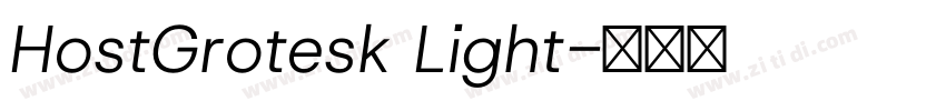 HostGrotesk Light字体转换 HostGrotesk Light字体转换
